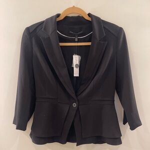 NWT White House Black Market Black Peplum Blazer